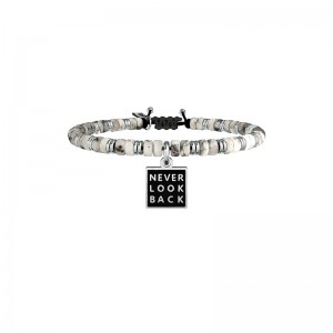 Bracciale Kidult Agata e Acciaio Never Look Back