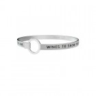 Bracciale Kidult in acciaio Frase Wings