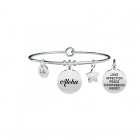 Bracciale Kidult in acciaio Aloha