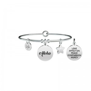 Bracciale Kidult in acciaio Aloha