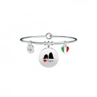 Bracciale Kidult in acciaio Charm Capri