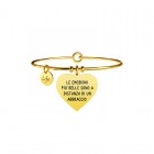 Bracciale Kidult in acciaio Frase Le Emozioni 