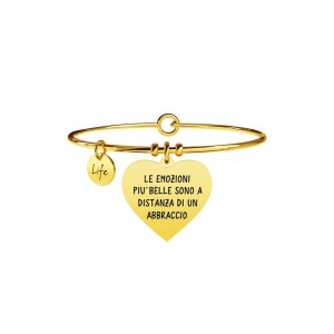 Bracciale Kidult in acciaio Frase Le Emozioni