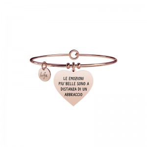 Bracciale Kidult in acciaio Frase Le Emozioni