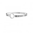 Bracciale Kidult in acciaio Frase Mark Twain
