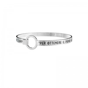 Bracciale Kidult in acciaio Frase Mark Twain