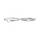 Bracciale Kidult in acciaio Frase First we had each other...