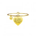 Bracciale Kidult in acciaio Frase  Negli abbracci