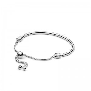 Pandora Moments Bracciale Rigido con Chiusura Scorrevole