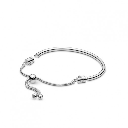 Pandora Moments Bracciale Rigido con Chiusura Scorrevole