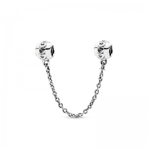 Pandora Moments Charm Catenina di Sicurezza Fascia di Cuori