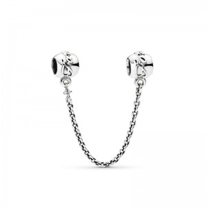 Pandora Moments Charm Catenina di Sicurezza la Mia Famiglia