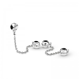 Pandora Moments Charm Catenina di Sicurezza la Mia Famiglia