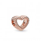 Pandora Moments Charm Cuore di Sfere Rose