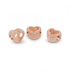 Pandora Moments Charm Cuore di Sfere Rose