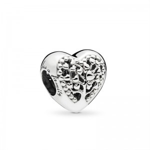Pandora Moments Charm Cuore in Fiore