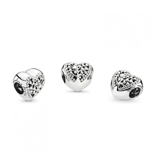 Pandora Moments Charm Cuore in Fiore