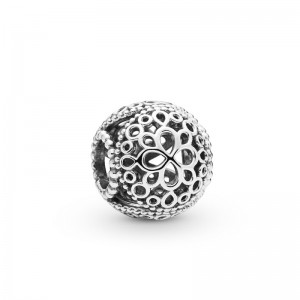 Pandora Moments Charm Openwork Fiore Argento