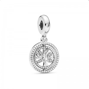 Pandora Moments Charm Pendente Albero della Famiglia Argento