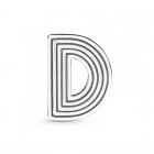 Pandora Reflexions Charm Lettera D
