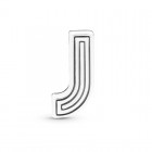 Pandora Reflexions Charm Lettera J