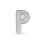 Pandora Reflexions Charm Lettera P