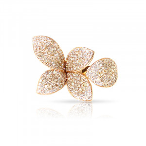 Anello Pasquale Bruni Giardini Segreti in Oro Rosa Cinque Petali