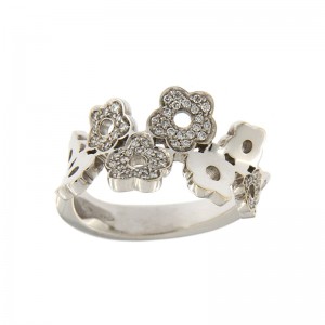 Anello Pasquale Bruni in Oro Bianco e diamante