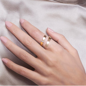 Anello Pasquale Bruni Luce in oro rosa e diamanti