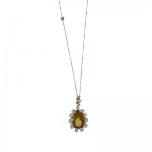 Collana Pasquale Bruni Marilyn Oro Bianco, Topazio e Diamanti