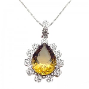 Collana Pasquale Bruni Marilyn Oro Bianco, Topazio e Diamanti