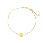 Bracciale Charm Gioielli Valenza Mazzoni con elemento centrale tondo piatto