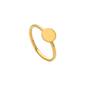 Anello Charm Gioielli Valenza Mazzoni con elemento centrale tondo piatto