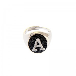 Anello My Valenza in Argento con Zirconi Neri e Bianchi