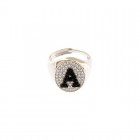 Anello My Valenza in Argento con Zirconi Bianchi e Neri