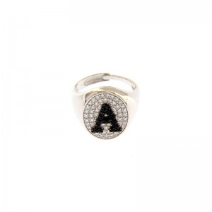 Anello My Valenza in Argento con Zirconi Bianchi e Neri