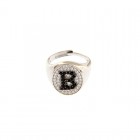 Anello My Valenza in Argento con Zirconi Bianchi e Neri