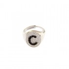 Anello My Valenza in Argento con Zirconi Bianchi e Neri