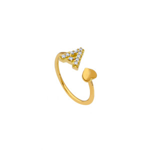 Anello contrarié My Valenza in Oro Giallo