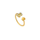 Anello con elemento centrale My Valenza in Oro Giallo