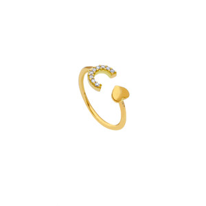 Anello contrarié My Valenza in Oro Giallo