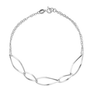 Bracciale a maglia ultraleggera Dolce Vita Gioielli Valenza Mazzoni in Oro Bianco