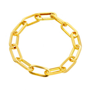 Bracciale a maglia leggermente squadrata Dolce Vita Gioielli Valenza Mazzoni in Oro Giallo