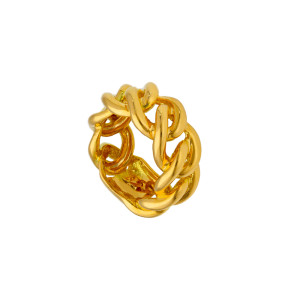 Anello a maglia Dolce Vita Gioielli Valenza Mazzoni in Oro Giallo