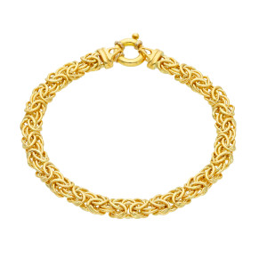 Bracciale a maglia bizantina Dolce Vita Gioielli Valenza Mazzoni in Oro Giallo