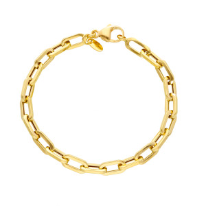 Bracciale a maglia leggermente squadrata Dolce Vita Gioielli Valenza Mazzoni in Oro Giallo