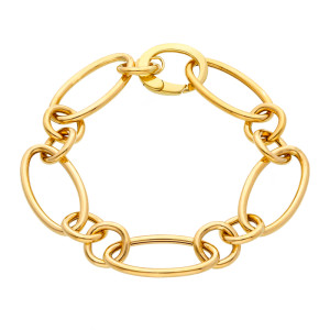 Bracciale a maglia asimmetrica Dolce Vita Gioielli Valenza Mazzoni in Oro Giallo