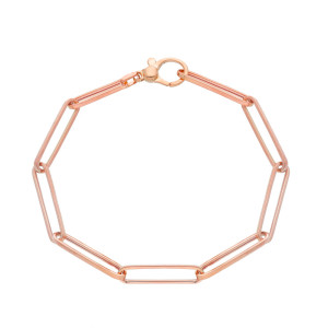 Bracciale a maglia leggermente squadrata Dolce Vita Gioielli Valenza Mazzoni in Oro Rosa