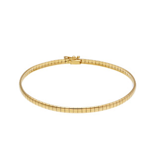 Bracciale a maglia piatta elastico flex Dolce Vita Gioielli Valenza Mazzoni in Oro Giallo 
