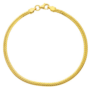 Bracciale a maglia piatta Dolce Vita Gioielli Valenza Mazzoni in Oro Giallo (gr. 1,90)
